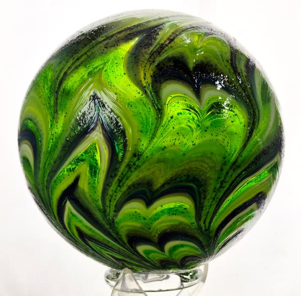 #02072604 Glass Float SeaHawks 12th Man sound wave design 6.58'' $80.00