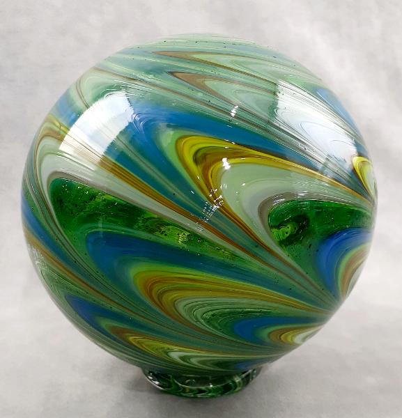 #02012601 Glass Float SeaHawks colors 6.25'' $80.00