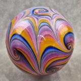 #07022604 Glass Float Rainbow swirls 6.5'' $125.00