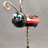 #03262407 ladybug on rod 7.5''Hx3''WX4''L $135
