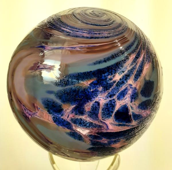 #10262609 glass float 6'' silvered $65.00