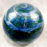 #02012602 Glass Float SeaHawks colors 6'' $70.00