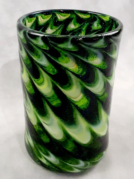 #10012520 drinking Glass seahawk colors 4.75''HX3''W $70.00