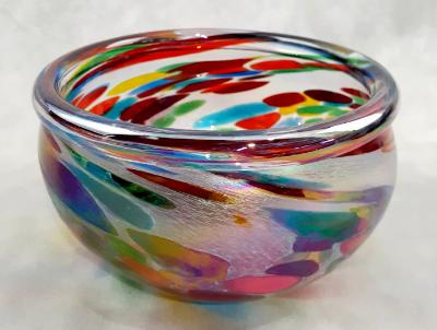 #10012515 Sm Bowl confetti colors 3.5''HX5.5''W $110.00