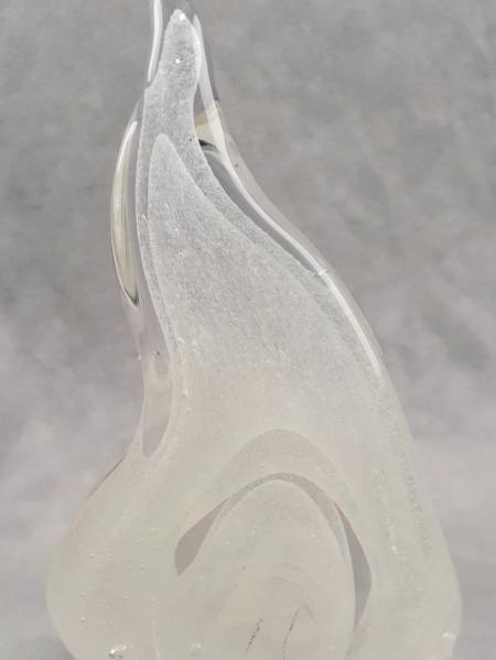 #11242515 Solid Sculpture Glow in the dark flame 7.5''HX4.25''WX2.5''D $180.00