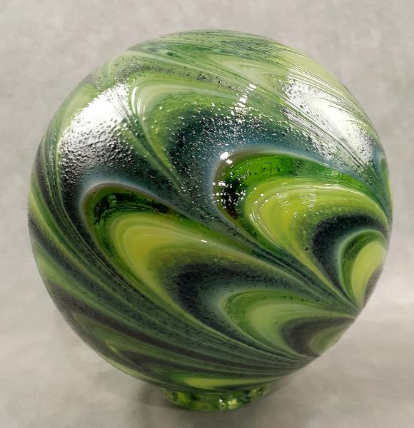 #02012609 Glass Float SeaHawks colors 6.5'' $80.00