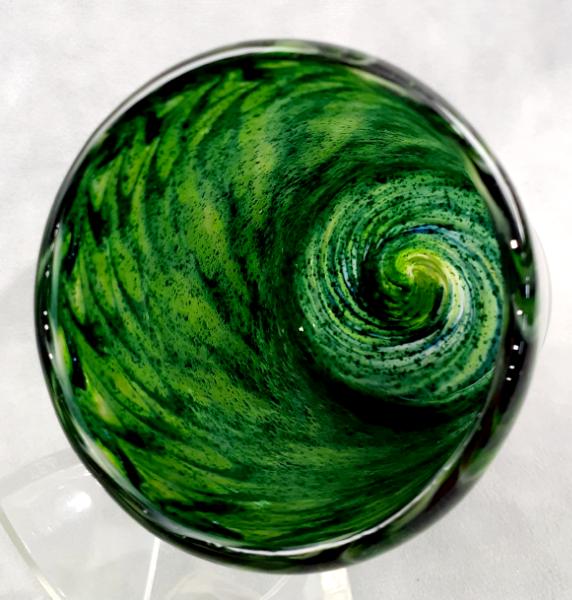 #10012519 drinking Glass seahawk colors 5.25''HX3''W $70.00