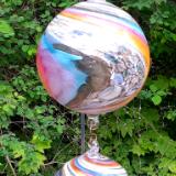 #05032501 Hanging 3 Ball Sculpture 27''Long Lg-7.75'' Med-6.75'' Sm-5.25'' $350.00