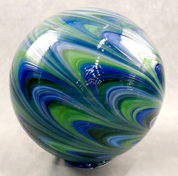 #02012603 Glass Float SeaHawks colors 6'' $80.00
