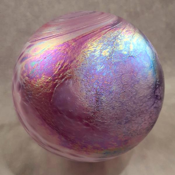 #12042502 XLG float 7.68'' purple aurora Iridised $125.00