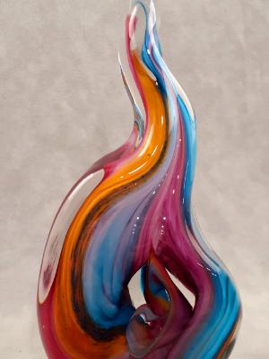 #11242512 Solid Sculpture 9''HX4.25''WX2.25D Rainbow design $150.00 #11242512 Solid Sculpture 9''HX4.25''WX2.25D Rainbow design $150.00