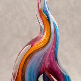 #11242512 Solid Sculpture 9''HX4.25''WX2.25D Rainbow design $150.00