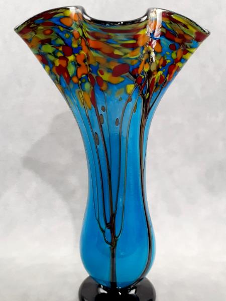 #895 #10012504 Fall Tree Vase 11.75''HX7.25''WX3.5''B $200.00