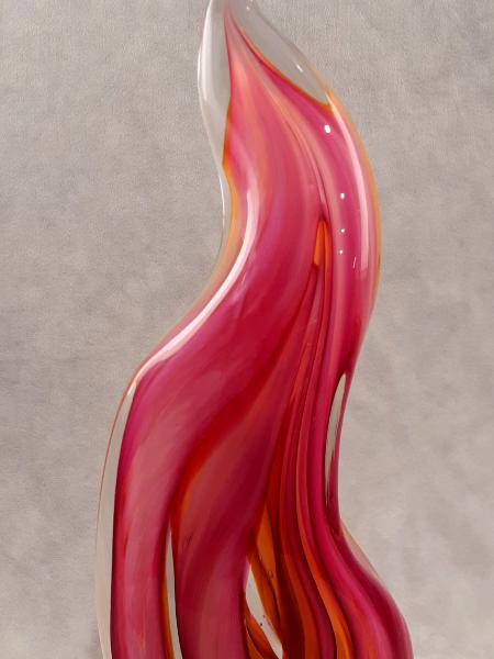 #11242511 Solid Sculpture 12''HX4''WX1.75D Flame design $150.00