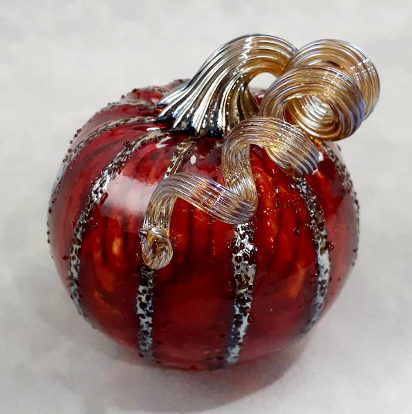 #09062513 Sm Pumpkin 3.5'' silvered $40.00