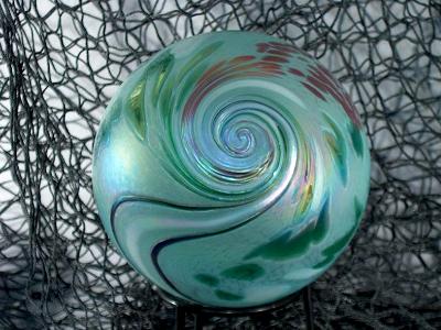 tripple cane opposing twist, Fumed