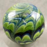 #02012607 Glass Float SeaHawks colors 6.5'' $80.00