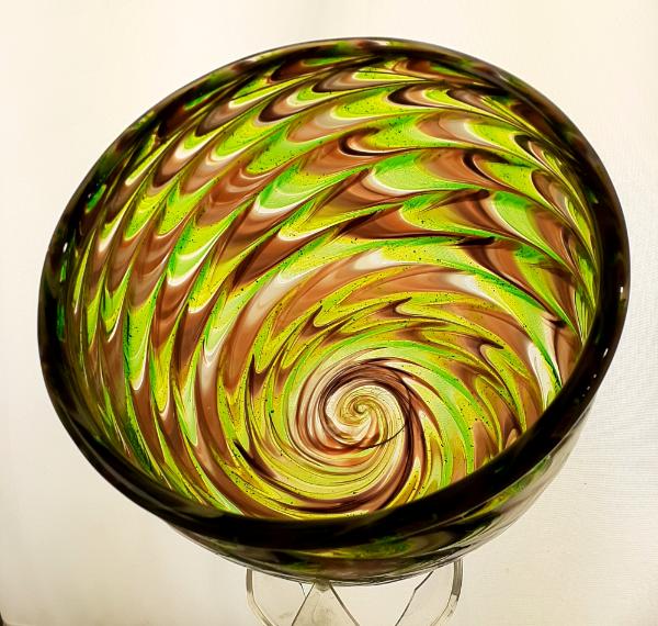 #10262628 Bowl  feather twist design 4.25''HX6.5''W $125.00