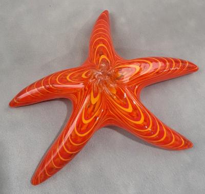 #05 #01102621 Starfish orange with wall hanger 6.75'' $85.00