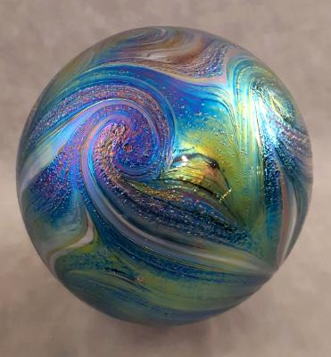 #06092503 Starry Night Design Iridised 6.5'' $80.00