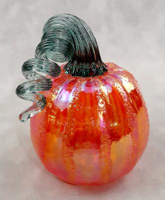 #09162512 Sm Pumpkin 3'' to 4'' Iridised $40.00 #09162512 Sm Pumpkin 3'' to 4'' Iridised $40.00