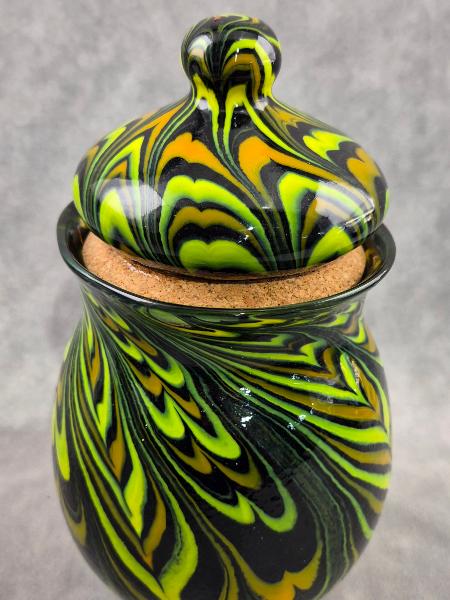 #08282601 Jar with corked lid 9.5''HX5.5''W $235.00