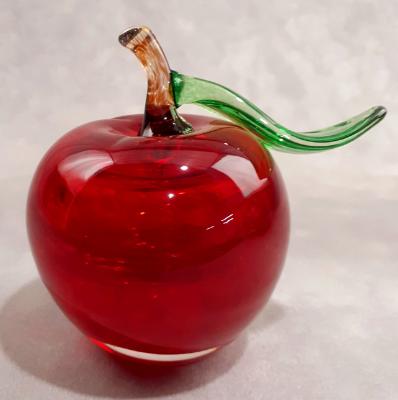 #11152503 Red Apple with stem and leaf 4''HX4''W $90.00 #11152503 Red Apple with stem and leaf 4''HX4''W $90.00