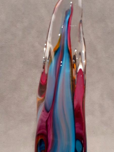 #11242512 Solid Sculpture 9''HX4.25''WX2.25D Rainbow design $150.00