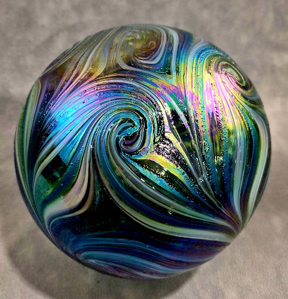 #03032610 Starry Night Design 6.25'' Iridised $80.00