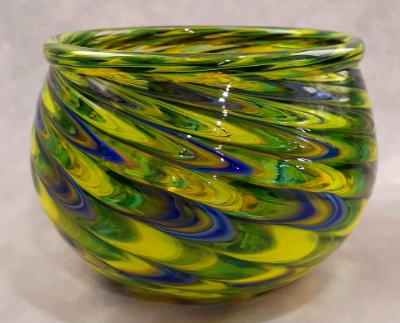 #10262629 Bowl  feather twist design 4.25''HX6''W $125.00