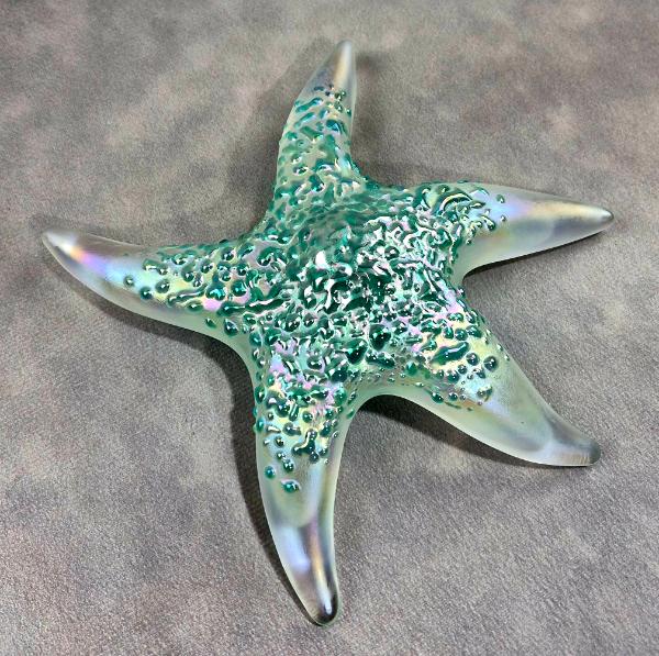 #02252608 Starfish Glows in the dark 6.75'' W Iridised  $100.00
