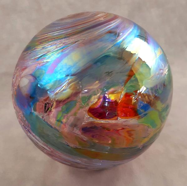 #08042513 Med Float Iridised Confetti Design 6'' $65.00