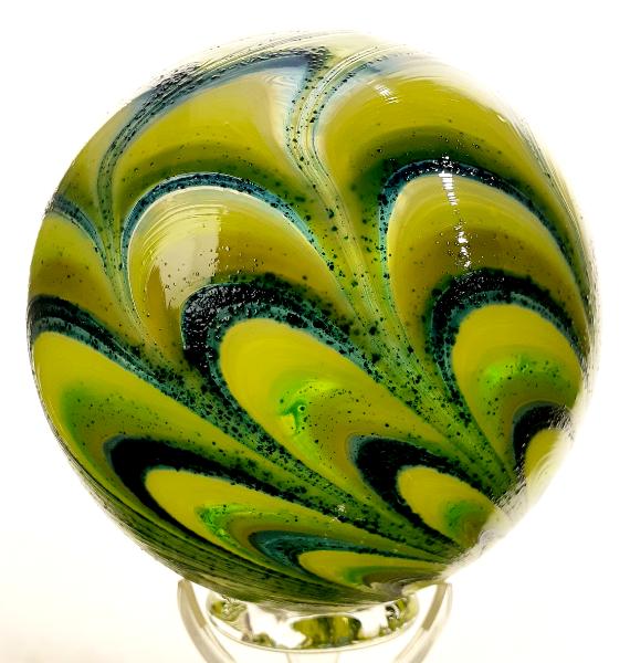 #02012604 Glass Float SeaHawks colors 6.25'' $80.00
