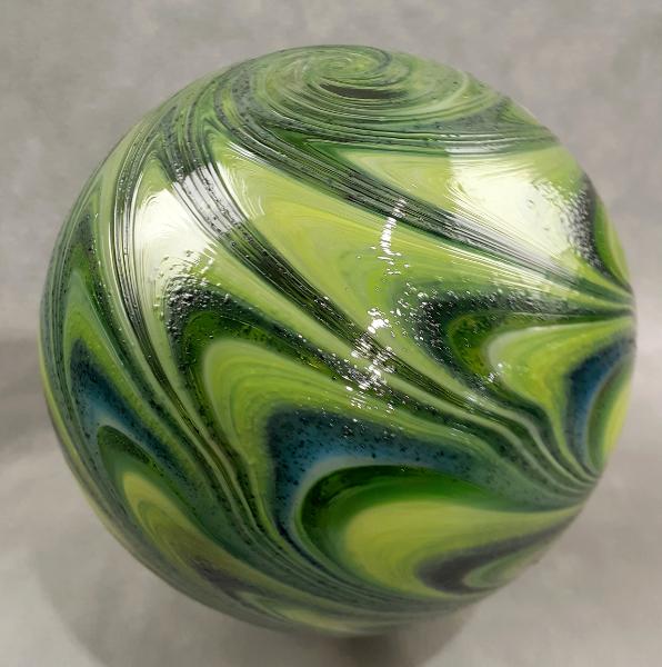#02012609 Glass Float SeaHawks colors 6.5'' $80.00