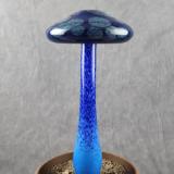 #04112402 LG mushroom with glass stake 13''H x 6.5''W $100
