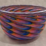 #12152503 Bowl 3.5''HX6''W Rainbow Tie-die design $125.00