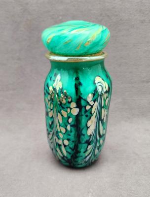 #05162319 cork jar 9.5''Hx4''W $150