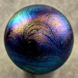 #09012604 Glass Float Starry Night Design Iridized 6.25''  $80.00