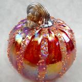#10242517 Pumpkin Lg Iridised 6''  $85.00