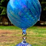 #02202601 Three Hanging Ball Sculpture LG-5.75'' Med-4.75'' Sm-3.75'' 20'' long Iridised $150.00