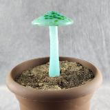#04152425 mushroom with glass stake 6''Hx4''W $70