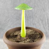 #04152415 mushroom with glass stake 7''Hx4''W $70