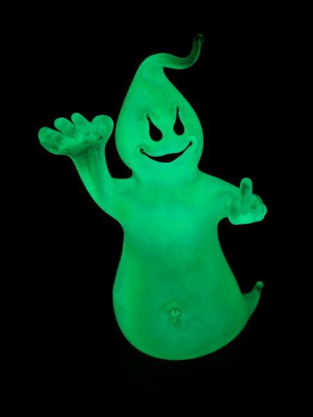 #09112306 GLOW IN THE DARK ghost 8''Hx6''W $150