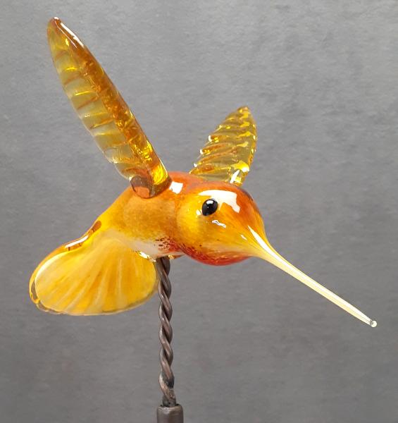 #04162231 Hummingbird On Rod 7''HX4''WX5.75''L $130.00