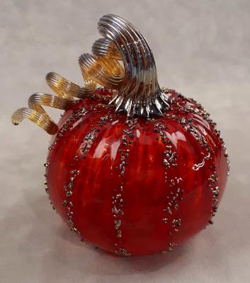 #09222504 Pumpkin Sm 3'' to 4'' Silvered $45.00 #09222504 Pumpkin Sm 3'' to 4'' Silvered $45.00