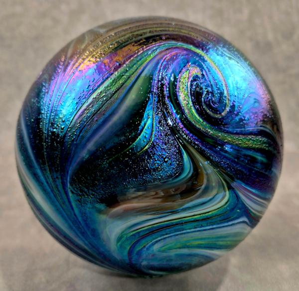 #03092610 Starry Night design 6.75'' Iridised $80.00