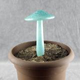 #04152428 mushroom with glass stake 6''Hx4''W $70