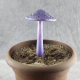 #04152459 mushroom with glass stake 6''Hx4''W $70