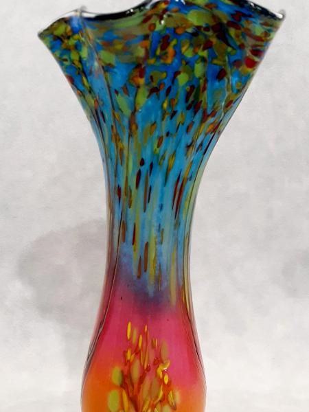 #893 #10012501 Fall Sunset Tree Vase 12''HX5.75''WX3.25''B $200.00