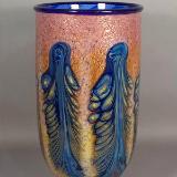 Aurora Fade Peacock vase #-1-20-11-01